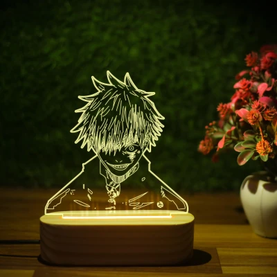 Satoru Gojo Infinity Glow LED Lamp – The Ultimate Anime Collectible!