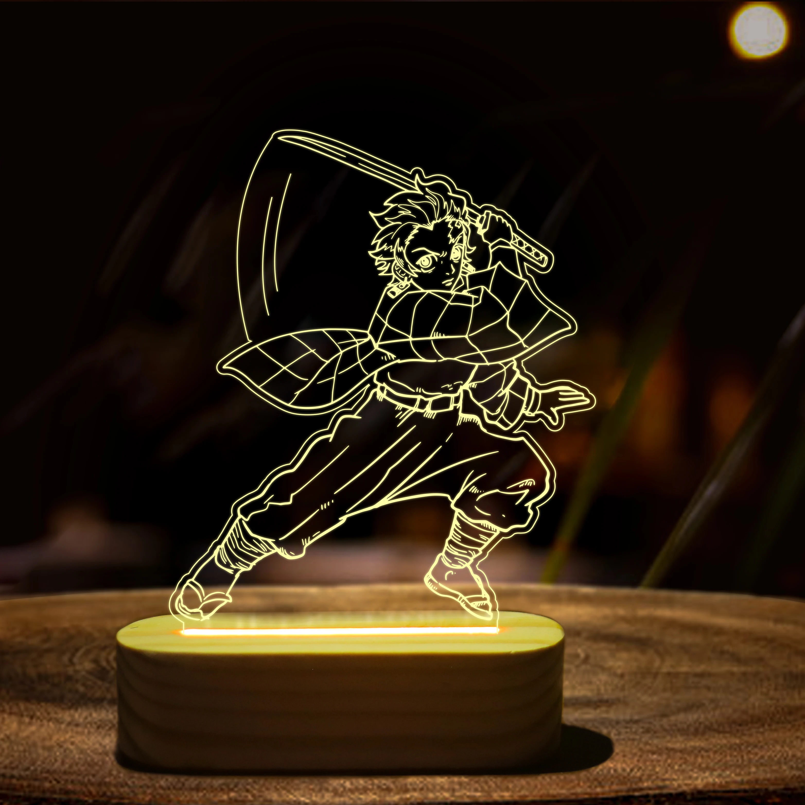 Tanjiro in Action – LED Sword Lamp